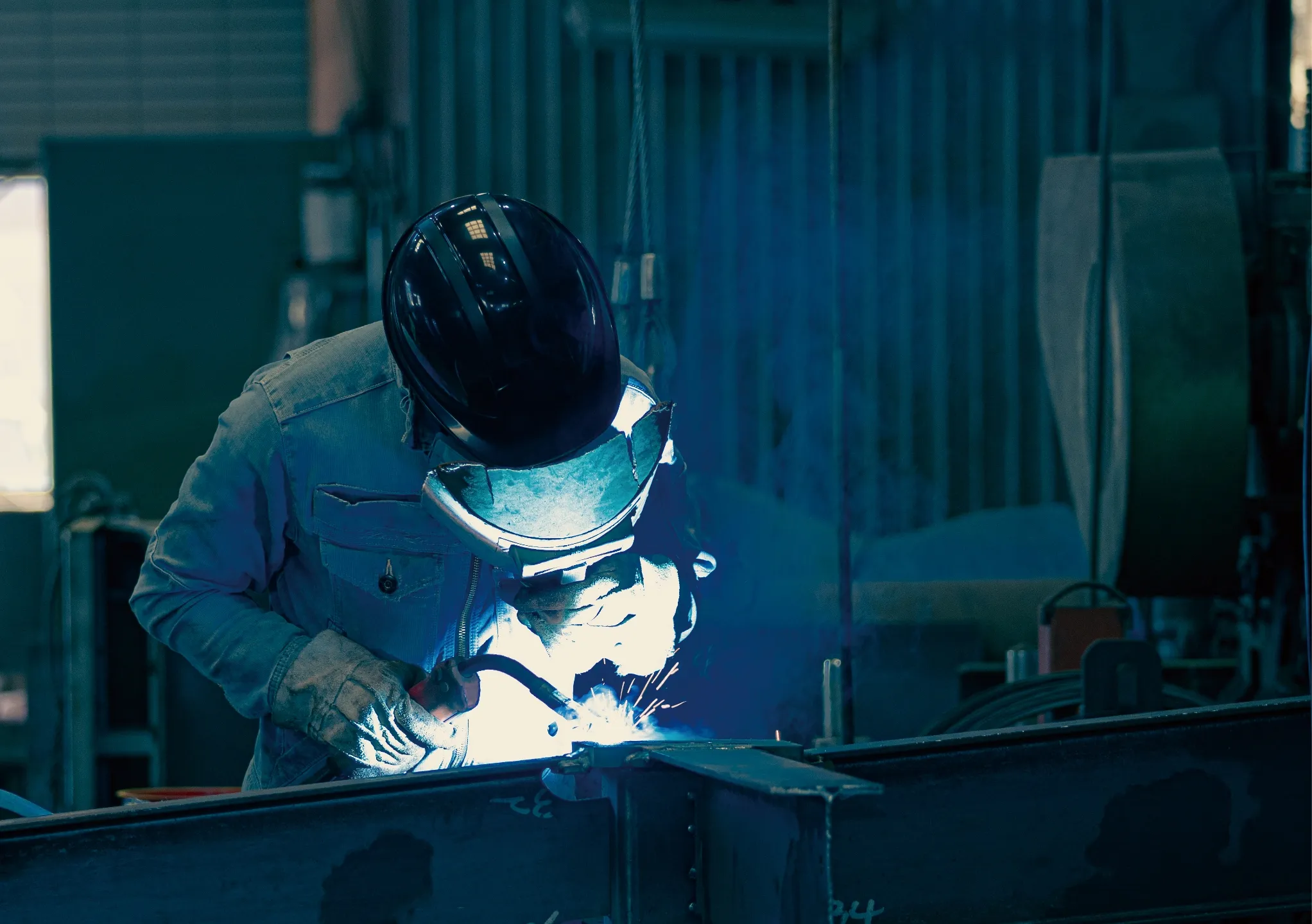 製缶工事の現場